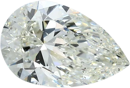 2.5 Carat L SI2 Pear Natural Diamond