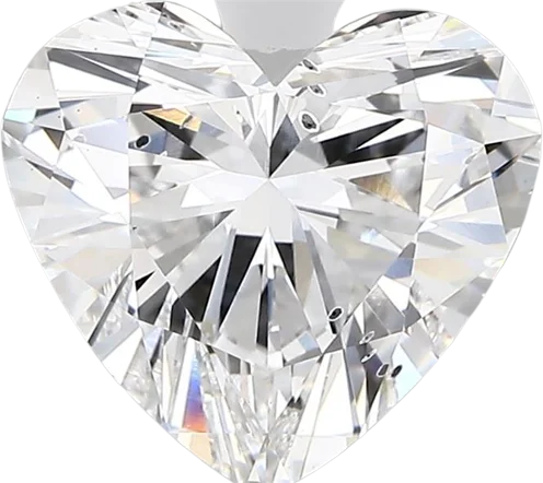 3.26 Carat F si1 Heart Lab Diamond