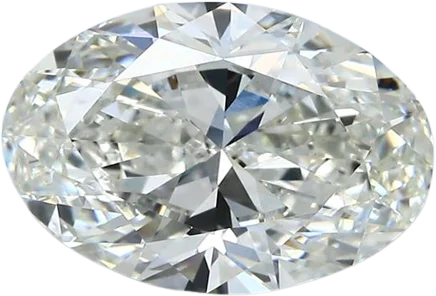 3.51 Carat J VVS2 Oval Natural Diamond