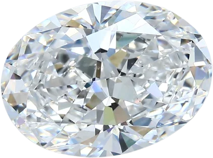 3.63 Carat D VS2 Oval Natural Diamond