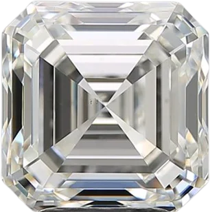 4.01 Carat J VS2 Asscher Natural Diamond