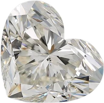 5.03 Carat K SI2 Heart Natural Diamond