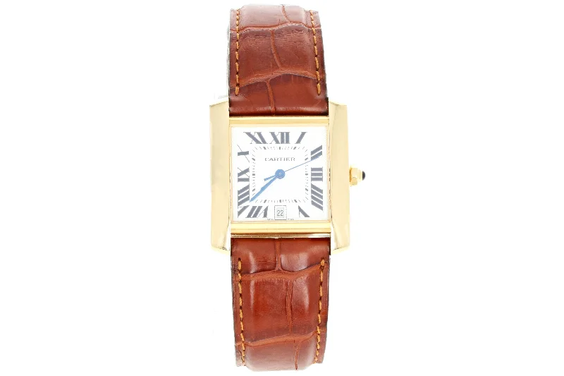 18k Gold Cartier Tank Francaise 1840