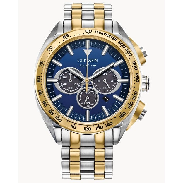 Citizen Carson Two-Tone Blue Dial 43mm Eco-Drive