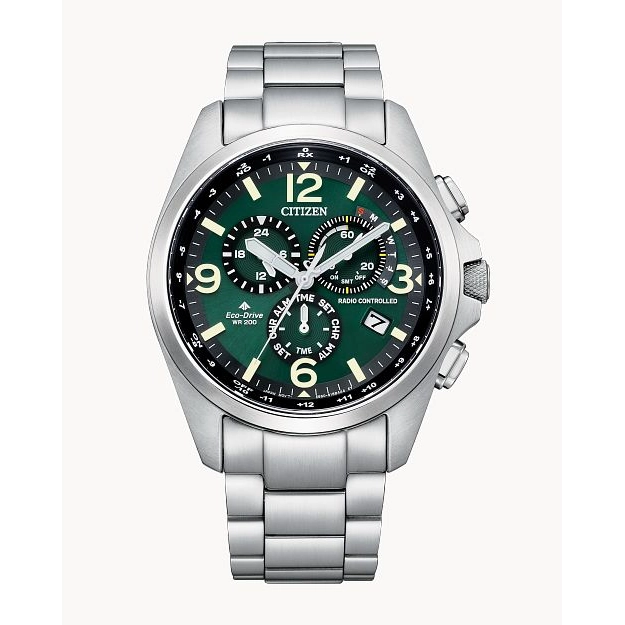 Citizen Promaster Land Stainless steel Green Dial Atomic Keeping 45mm Eco-Drive