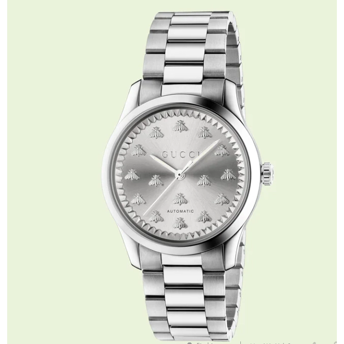 Gucci G-Timeless Multibee Stainless Steel Silver Dial 38mm