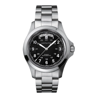 Hamilton Khaki Field King Auto Day Date Black Dial Watch 40mm