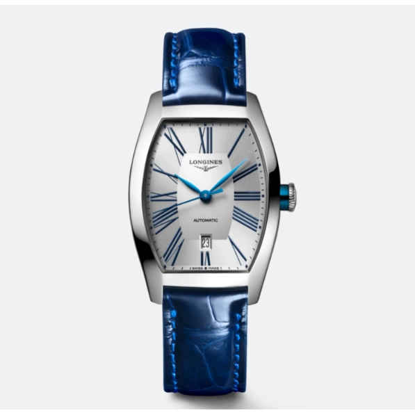 Longines Evidenza Silver Dial Blue Strap Automatic