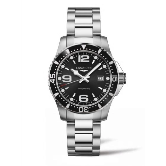 Longines HydroConquest Watch Black Dial 39mm Quartz