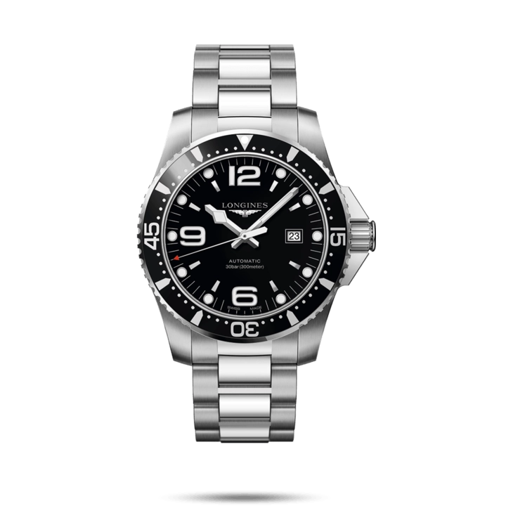 Longines Hydroconquest Watch Black Dial 44mm Automatic