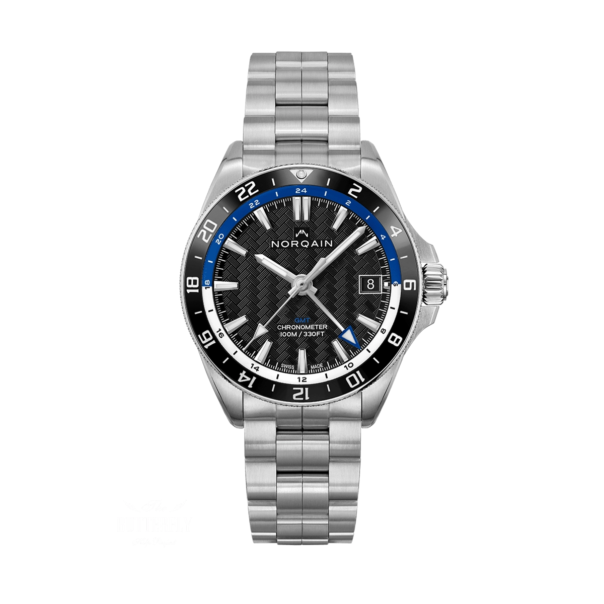 NORQAIN Adventure NEVEREST GMT Black and Blue 41mm