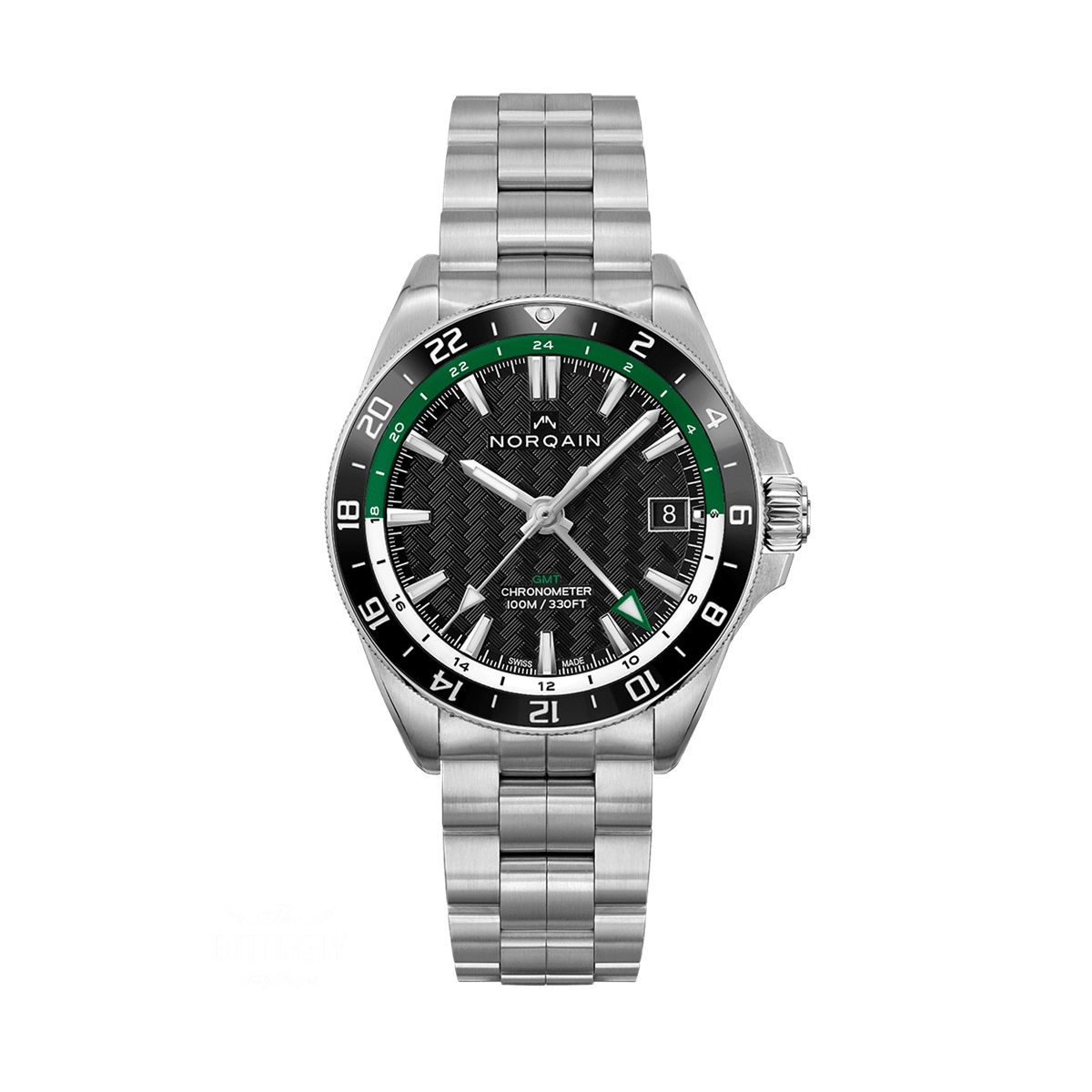 NORQAIN Adventure NEVEREST GMT Black and Green 41mm