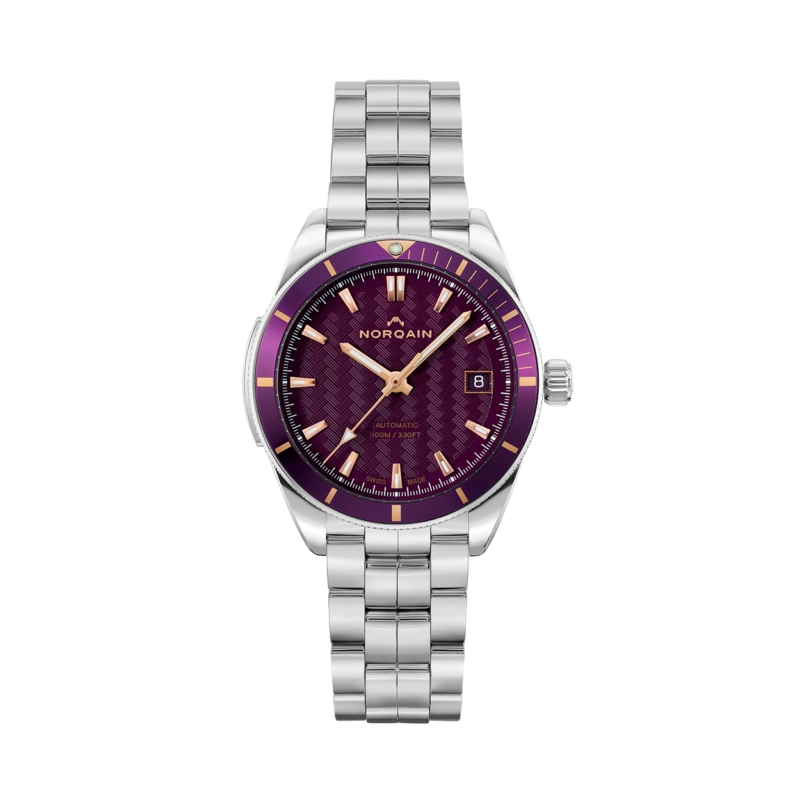 NORQAIN Adventure Sport 37mm Purple Dial Automatic