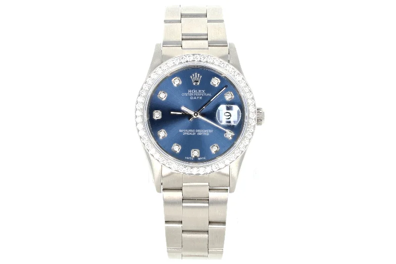 Rolex Date 15200 Diamond Dial and Bezel