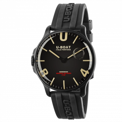 U-Boat Darkmoon Black IPB Rubber 44mm